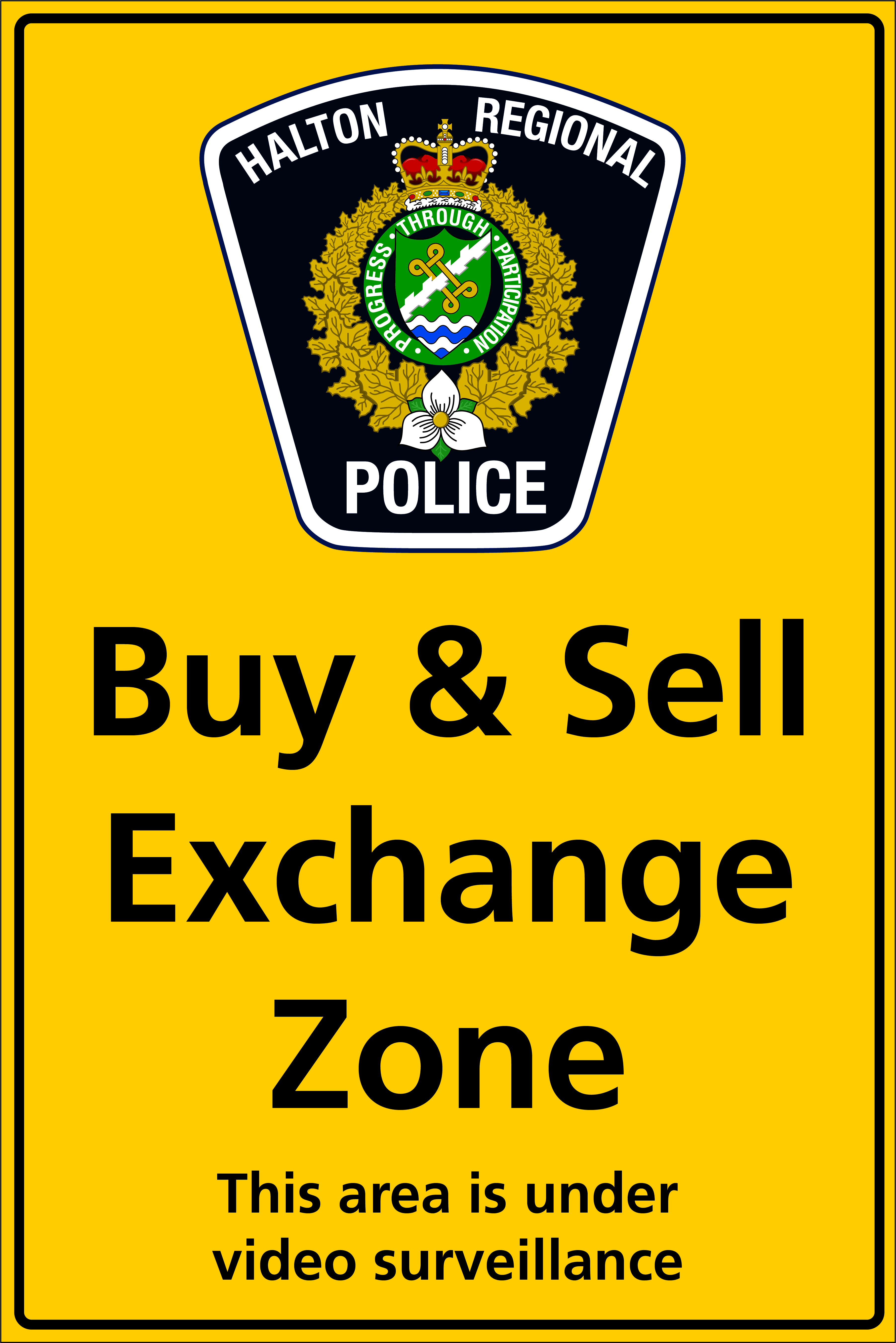 Exchange Zone Sign