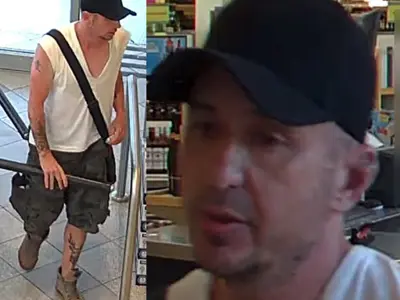 Photo of male suspect