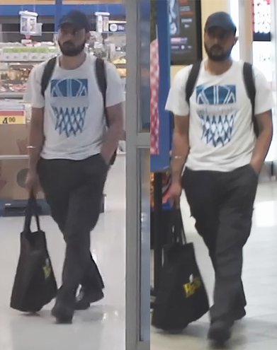 Photo of male suspect