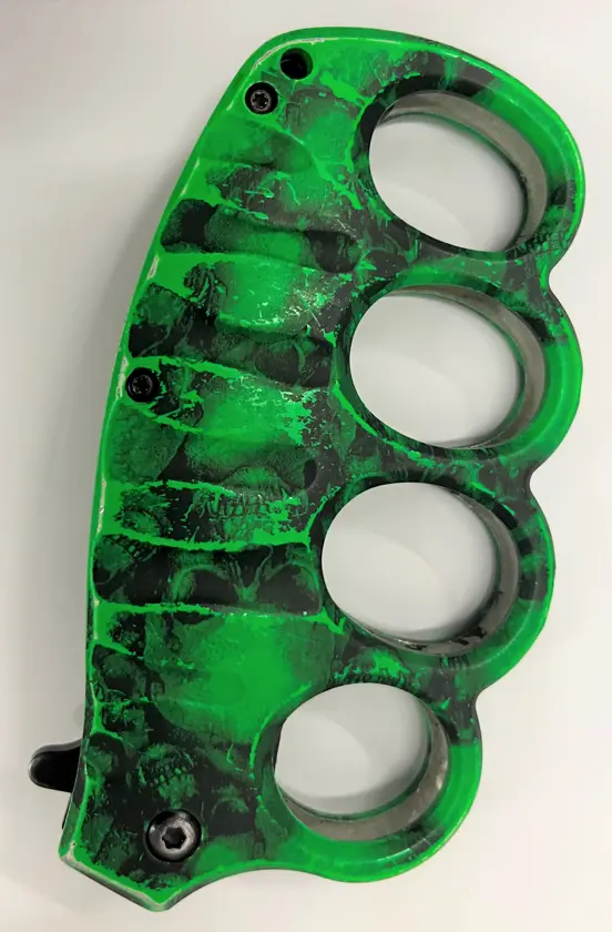 Prohibited Brass Knuckle with Knife