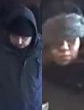 Photo of male and female suspects