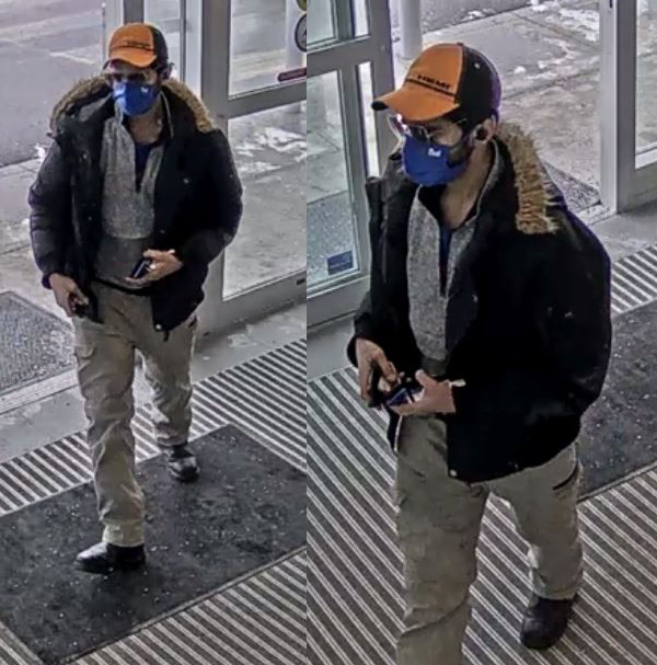 Photo of male suspect